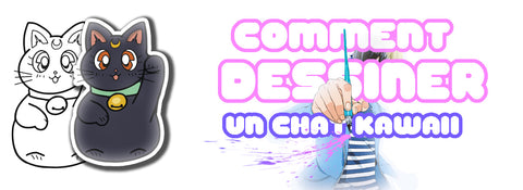 Comment dessiner un chat kawaii