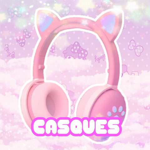 Casque chat kawaii