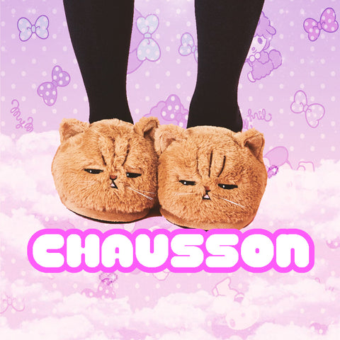 Chausson chat kawaii