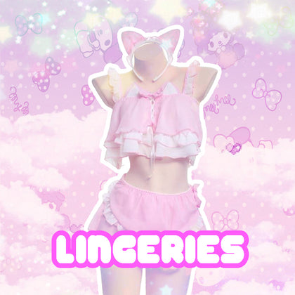 Lingerie chat kawaii