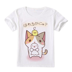 T-shirt chat kawaii <br>Japan style poussin