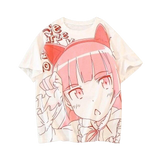 T-shirt chat kawaii maid waifu