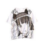 T-shirt chat kawaii maid waifu