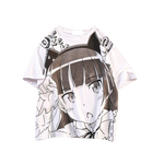 T-shirt chat kawaii maid waifu