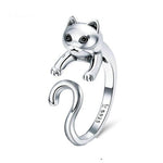 Bague chaton en argent