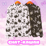 Chemise chat kawaii goth sphinx