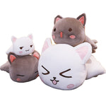 Peluche chat kawaii faces