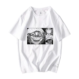 t-shirt chat kawaii sourire monstre