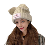 Bonnet chat kawaii rose streetwear hiver