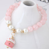 Bracelet chat kawaii perle pastel