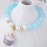 Bracelet chat kawaii perle pastel