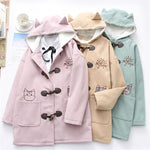 Veste chat kawaii neko japonais kaki