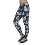 Legging chat kawaii neon