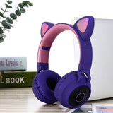 Casque chat kawaii gaming Lumineux LED