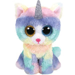 Peluche chat kawaii licorne arc-en-ciel