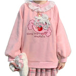 pull chat kawaii bonbon fraise