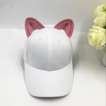 casquette chat kawaii avec oreille blanche