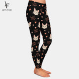 Legging chat kawaii motif chat noir