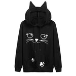 pull chat kawaii noir oreille