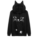 pull chat kawaii noir oreille