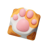 Keycap chat kawaii collector patte de chat tricoline rayée