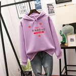 sweat kawaii fraise violet