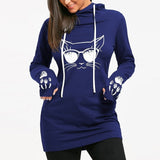 sweat chat lunette pour fille