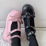 Chaussure chat kawaii plateforme gothique lolita noir MATE