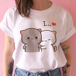 t-shirt chat kawaii <br> i love