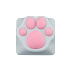 Keycap chat kawaii collector patte de chat gris