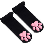 Collant chat kawaii 3D pattes de chat neko noir