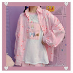 Chemise chat kawaii milk pink