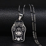 Collier chat kawaii patte de chat magique