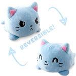 Peluche chat kawaii réversible grisette