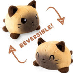 Peluche chat kawaii réversible siamois