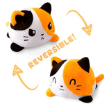 Peluche chat kawaii réversible tricoline