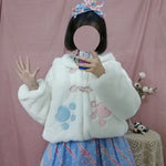 Veste chat kawaii lolita sweet candy bleu et rose