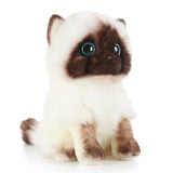 Peluche chat kawaii siamois