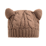 Bonnet chat kawaii hiver