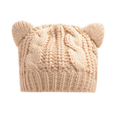 Bonnet chat kawaii hiver