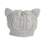 Bonnet chat kawaii hiver