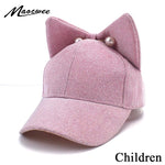 Casquette chat kawaii grandes oreilles violet holographique