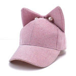 Casquette chat kawaii grandes oreilles rose