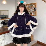 Veste chat kawaii lolita Harajuku noir