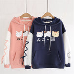 set de pull chat kawaii