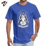 t-shirt chat kawaii satan bleu