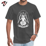 t-shirt chat kawaii satan gris foncé