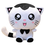 Peluche chat kawaii géante noir blanc