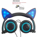 Casque chat kawaii lumineux LED pour PC Laptop Computer Mobile