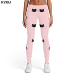 Legging chat kawaii rose